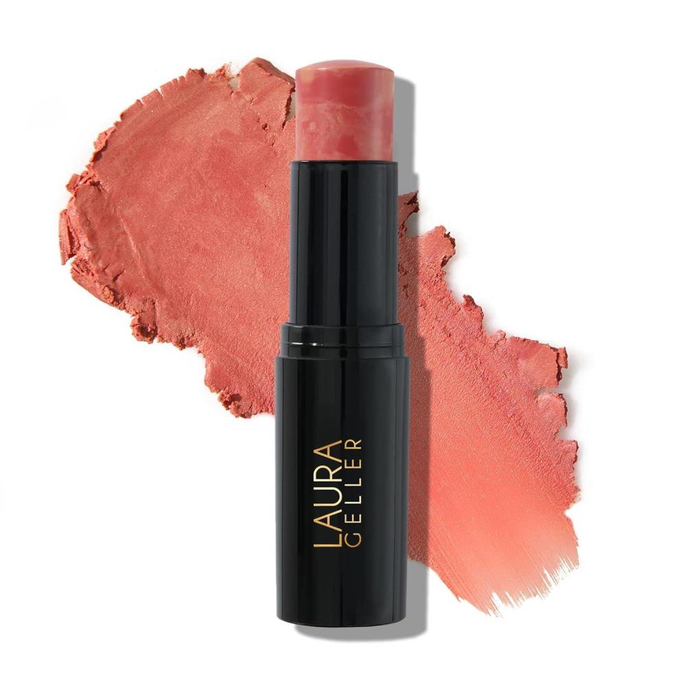 imageLAURA GELLER NEW YORK Italian Marble Blush Makeup Stick  Cream Finish Marbleized Blush for Cheeks Apricot Spritz02 Apricot Spritz