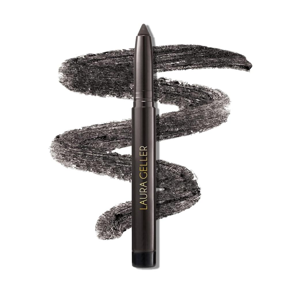 imageLAURA GELLER NEW YORK Kajal Longwear Kohl Eyeliner Pencil with Caffeine Smooth ampamp Blendable Makeup Deep Black03 Deep Charcoal