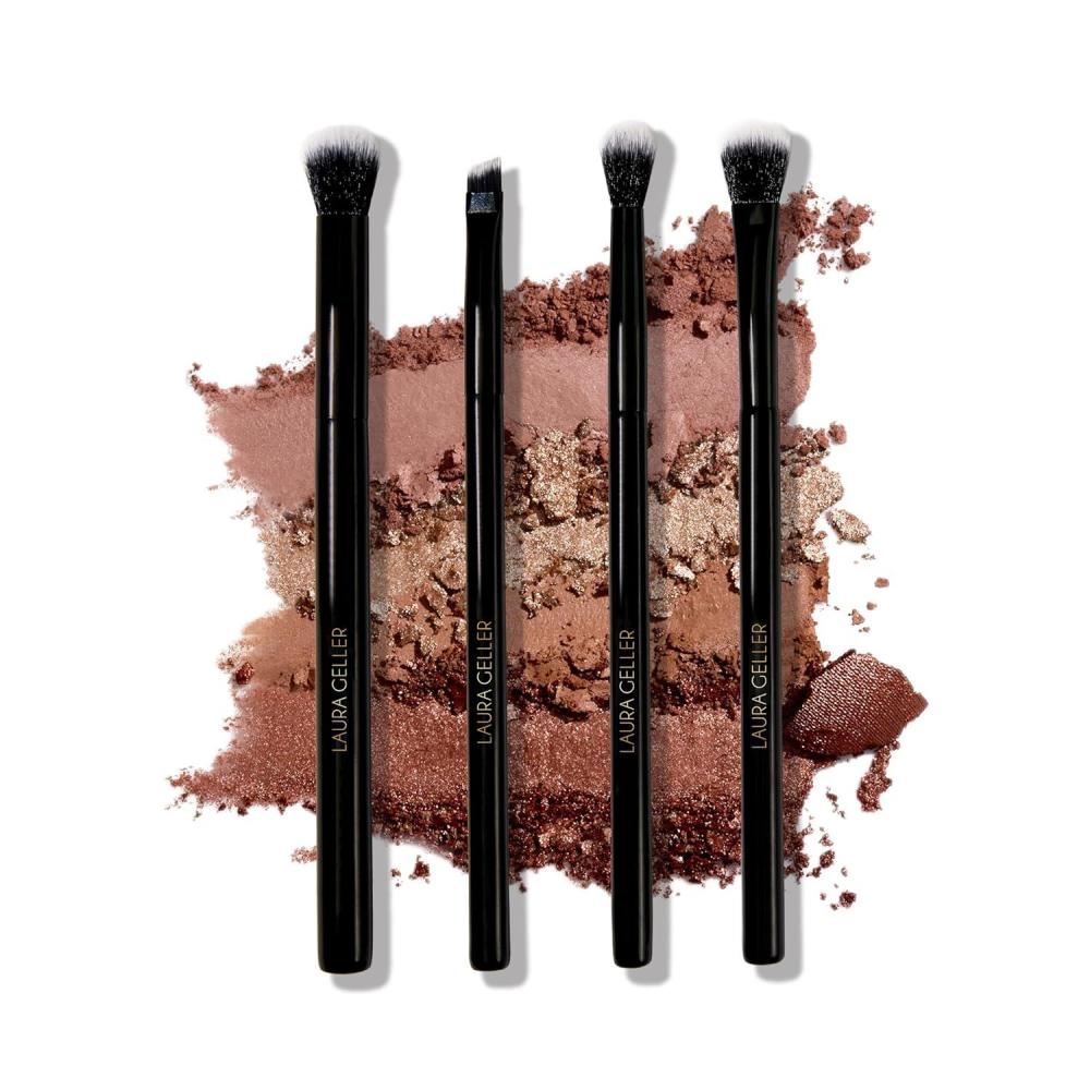 imageLAURA GELLER NEW YORK Retractable Black Kabuki Brush for Liquid Cream and Powder Face Makeup With Aluminum Handle03 Shadow Skills Brush Set