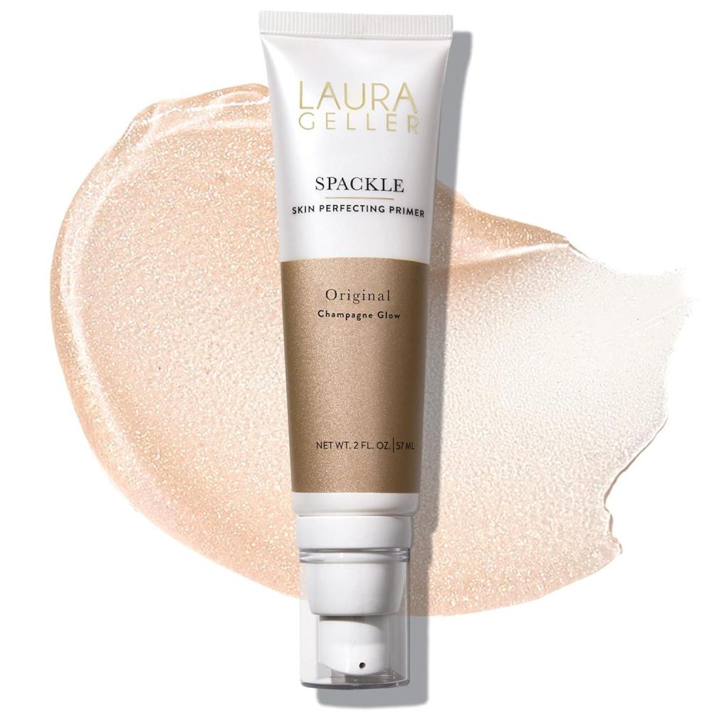 imageLAURA GELLER NEW YORK Spackle Primer  Champagne Glow  SuperSize 2 Fl Oz  Hyaluronic Acid Makeup Primer for Mature Skin01 Champagne Glow