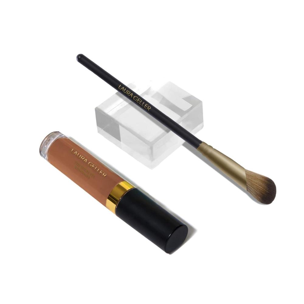 imageLAURA GELLER NEW YORK The Under Cover Kit Ideal Fix Concealer  Precision Angled Concealer Brush 03 Light07 Deep