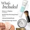 LAURA GELLER Cold Cream Cleanser + Balance-n-Brighten, Medium + Spackle Hydrate + Airbrush Kabuki Brush