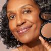 LAURA GELLER NEW YORK Baked Double Take Powder Foundation – Medium – Buildable Medium to Full Coverage – Matte Finish(09 Deep)