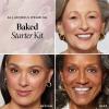 LAURA GELLER NEW YORK Baked Starter Kit: Porcelain – Best of the Best Full Face Palette + Baked Balance-n-Brighten Powder Foundation + Retractable Angled Kabuki Brush Set(01 Porcelain)