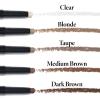 LAURA GELLER NEW YORK Define-n-Tame Brow Lifting Stick – Laminated Full Brows – Brow Wax (01 Clear, 1 Count)(04 Dark Brown)