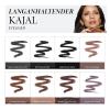 LAURA GELLER NEW YORK Kajal Longwear Kohl Eyeliner Pencil with Caffeine, Smooth & Blendable Makeup, Deep Black(10 Smokey Quartz)