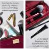 LAURA GELLER NEW YORK Quilted Makeup Bag with Brush Case, Burgundy – Toiletry Bag Organizer for Travel – Large Capacity Full Size Makeup Bag – Easy to Clean(Burgundy)