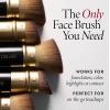 LAURA GELLER NEW YORK Retractable Black Kabuki Brush for Liquid, Cream and Powder Face Makeup With Aluminum Handle(02 Retractable Angled Kabuki Brush)