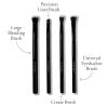 LAURA GELLER NEW YORK Retractable Black Kabuki Brush for Liquid, Cream and Powder Face Makeup With Aluminum Handle(03 Shadow Skills Brush Set)