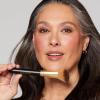 LAURA GELLER NEW YORK Retractable Black Kabuki Brush for Liquid, Cream and Powder Face Makeup With Aluminum Handle(04 Angled Blush Brush)