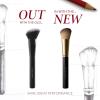 LAURA GELLER NEW YORK Retractable Black Kabuki Brush for Liquid, Cream and Powder Face Makeup With Aluminum Handle(04 Angled Blush Brush)