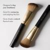 LAURA GELLER NEW YORK Retractable Black Kabuki Brush for Liquid, Cream and Powder Face Makeup With Aluminum Handle(05 Full Face Brush Set 5pc)