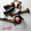 LAURA GELLER NEW YORK Retractable Black Kabuki Brush for Liquid, Cream and Powder Face Makeup With Aluminum Handle(08 Face It All 2pc)