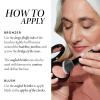 LAURA GELLER NEW YORK Retractable Black Kabuki Brush for Liquid, Cream and Powder Face Makeup With Aluminum Handle(09 Dual-Ended Blush + Bronzer Brush)