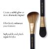 LAURA GELLER NEW YORK Retractable Black Kabuki Brush for Liquid, Cream and Powder Face Makeup With Aluminum Handle(10 Dual-Ended Highlighter Brush)