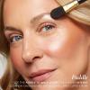 LAURA GELLER NEW YORK Retractable Black Kabuki Brush for Liquid, Cream and Powder Face Makeup With Aluminum Handle(10 Dual-Ended Highlighter Brush)