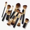 LAURA GELLER NEW YORK Retractable Black Kabuki Brush for Liquid, Cream and Powder Face Makeup With Aluminum Handle(15 All-Over Eyeshadow Brush)