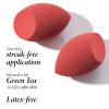 LAURA GELLER NEW YORK Retractable Black Kabuki Brush for Liquid, Cream and Powder Face Makeup With Aluminum Handle(16 Full Face Blending Sponge)