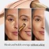 LAURA GELLER NEW YORK Retractable Black Kabuki Brush for Liquid, Cream and Powder Face Makeup With Aluminum Handle(17 Angled Precision Concealer Brush)