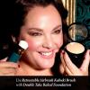 LAURA GELLER NEW YORK Retractable Black Kabuki Brush for Liquid, Cream and Powder Face Makeup With Aluminum Handle(Blending Beauties 2pc)