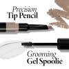 LAURA GELLER NEW YORK Sculpt-n-Stay Waterproof Brow Pencil & Gel- Taupe(Dark Brown)