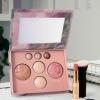 LAURA GELLER Own Your Age Kit: Best of the Best Palette and Jelly Balm Tinted Lip Color, In the Buff and Retractable Angled Kabuki Brush