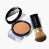 LAURA GELLER Baked Balance-n-Brighten Foundation with Retractable Airbrush Kabuki Brush Makeup Set, Golden Medium (2 PC)
