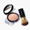 LAURA GELLER Baked Balance-n-Brighten Foundation with Retractable Airbrush Kabuki Brush Makeup Set, Porcelain (2 PC)