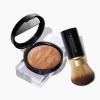 LAURA GELLER Baked Balance-n-Brighten Foundation with Retractable Airbrush Kabuki Brush Makeup Set, Tan (2 PC)