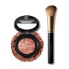 LAURA GELLER NEW YORK Baked Blush-n-Brighten Marbleized Blush + Angled Brush (03 Coral Cove, 47mm)(05 Sunswept)