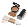 LAURA GELLER NEW YORK Everyday Routine Kit – Baked Balance-N-Brighten Color Correcting Powder Foundation, Tan + Retractable Angled Kabuki + Spackle Makeup Primer, Champagne Glow (3 PC)(06 Sand + Champagne Glow)