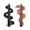 LAURA GELLER NEW YORK Kajal Longwear Kohl Eyeliner Pencil Duo – Deep Black + Khaki – Smooth, Blendable Liner – Infused with Caffeine