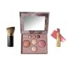 LAURA GELLER Own Your Age Kit: Best of the Best Palette and Jelly Balm Tinted Lip Color, In the Buff and Retractable Angled Kabuki Brush