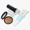 LAURA GELLER NEW YORK Face the Day Kit – Balance-n-Brighten Foundation, Sand + Spackle Skin Perfecting Primer, Hydrate + Airbrush Round Kabuki Brush (Pack of 3)